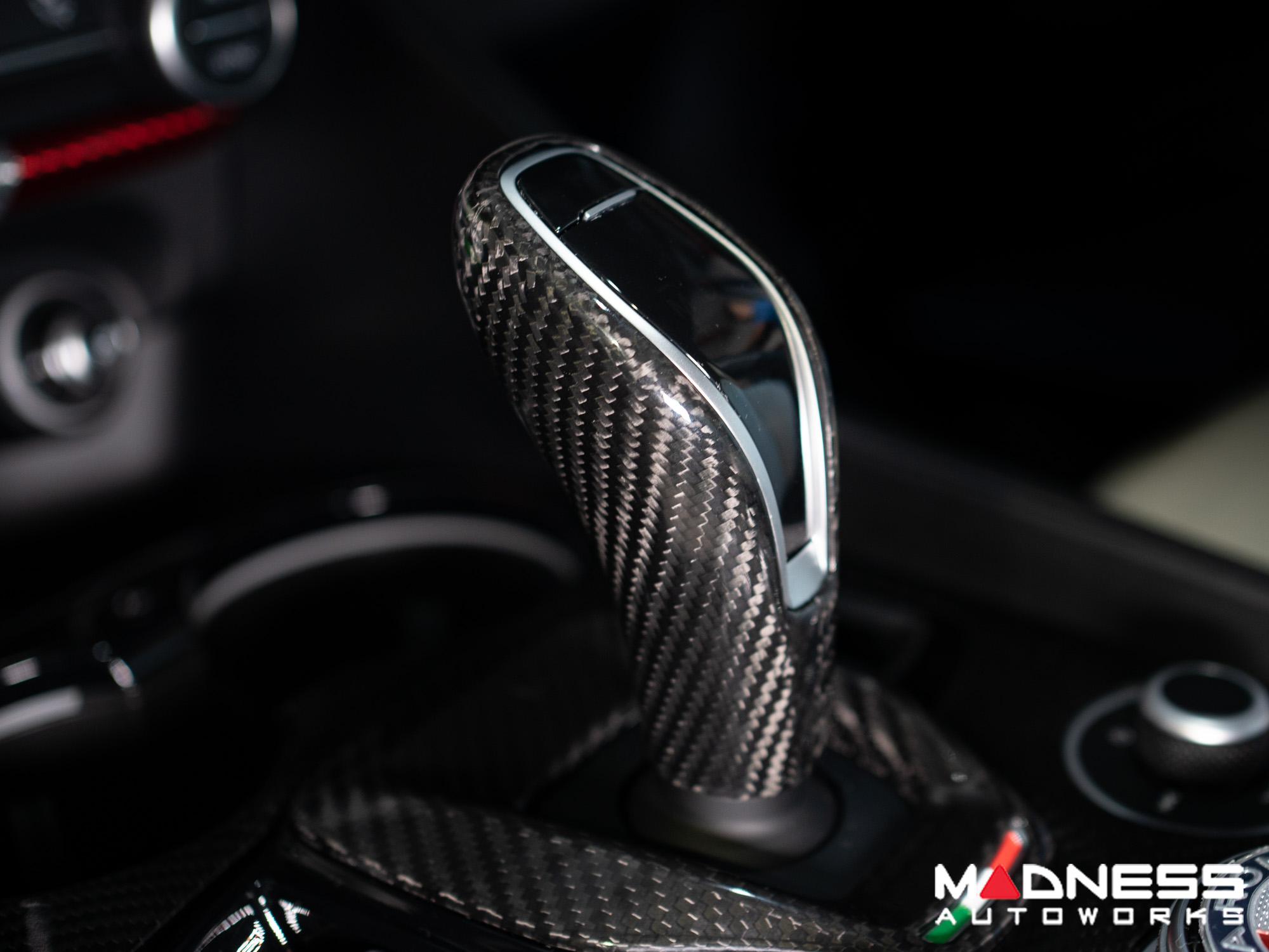 Alfa Romeo Giulia Gear Selector Trim - Carbon Fiber - '20+ models - Feroce Carbon